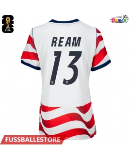 Günstige Vereinigte Staaten Tim Ream #13 Heimtrikot Damen WM 2026 Kurzarm